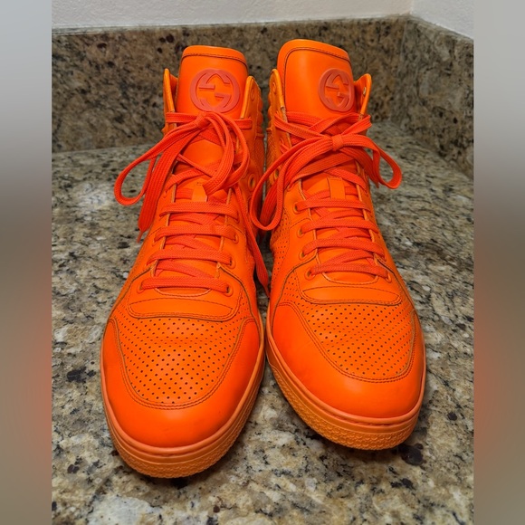 Gucci Bright Orange High-Tops